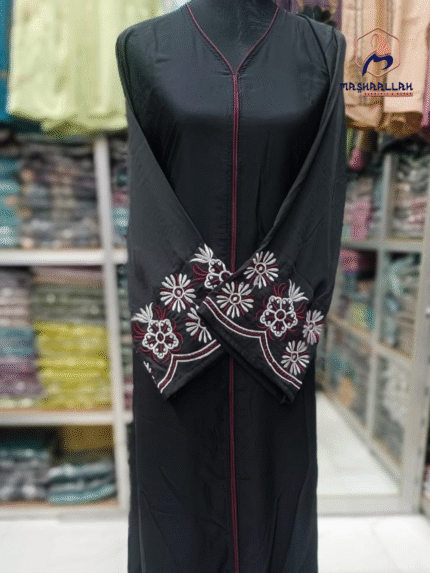 প্রিমিয়াম চেরি কাপড়+এমব্রডারি চাকা ফুল 