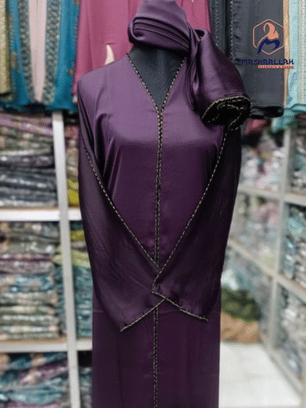 প্রিমিয়াম জাফরান(লাক্সারী) ফেব্রিক্স +ক্রিস্টাল লেইছ