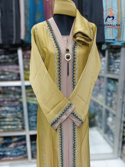 প্রিমিয়াম জাফরান কাপড়+ডাব লেইছ